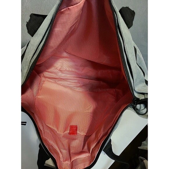 Multi Pocket Canvas Tote Bag with Zipper, Medium Work Bag Compartments Unisex - Picture 4 of 8